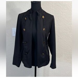 Love Tree Black Vintage Blazer With Bronze Buttons Size X/Small